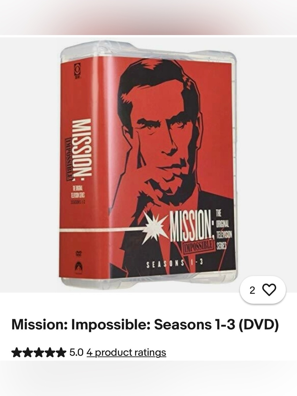 #3239**Mission: Impossible Seasons 1-3 DVD Box Set - Red